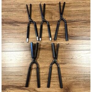(5) Vintage Thermal Curling Irons Hair Product Kizure LA CA Metal Set